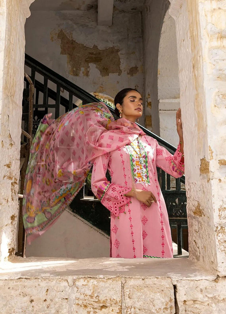 Kalyan By ZS Textiles Embroidered Lawn Suits Unstitched 3 Piece ZS23K D7 - Summer Collection