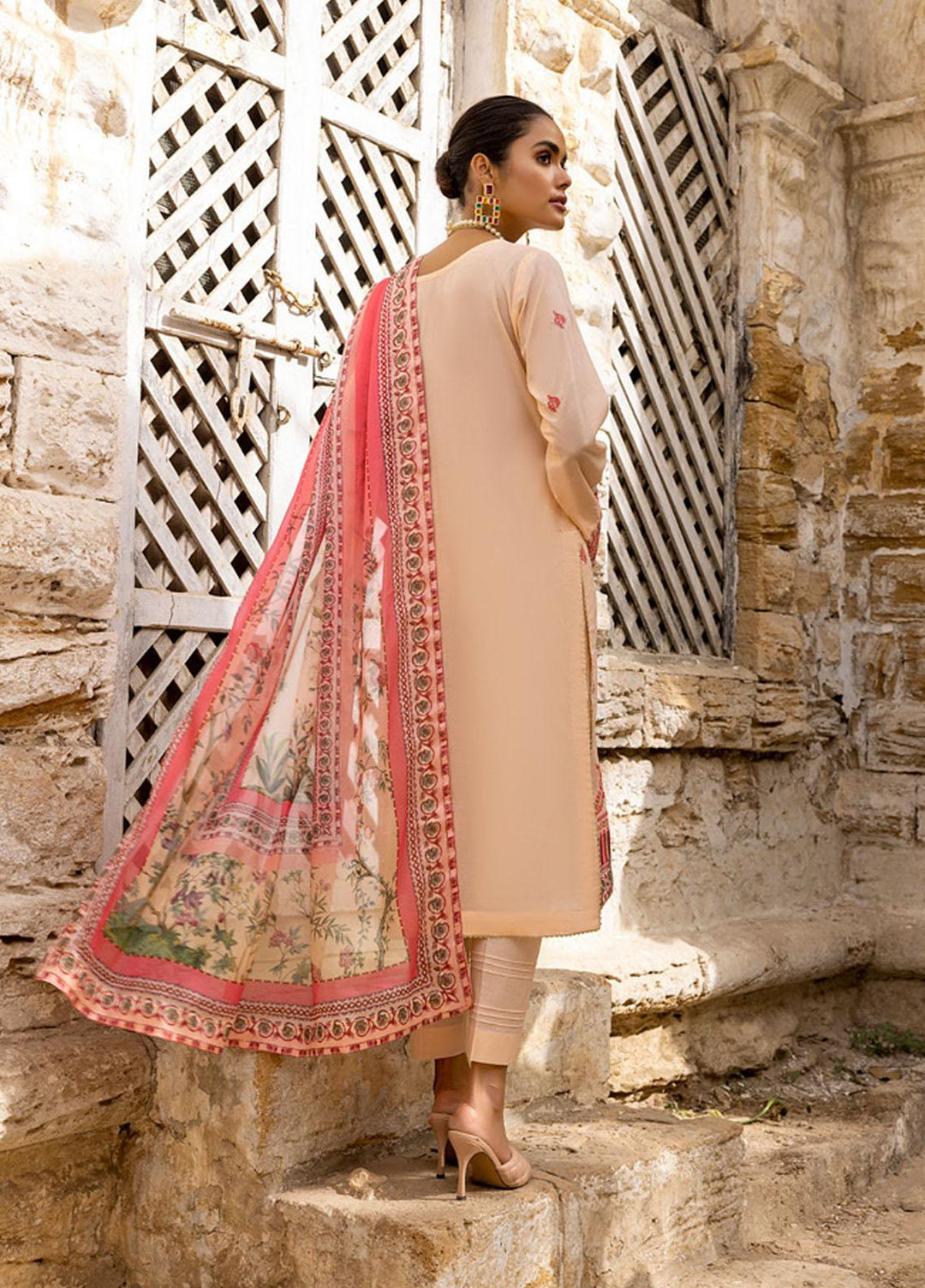 Kalyan By ZS Textiles Embroidered Lawn Suits Unstitched 3 Piece ZS23K D8 - Summer Collection