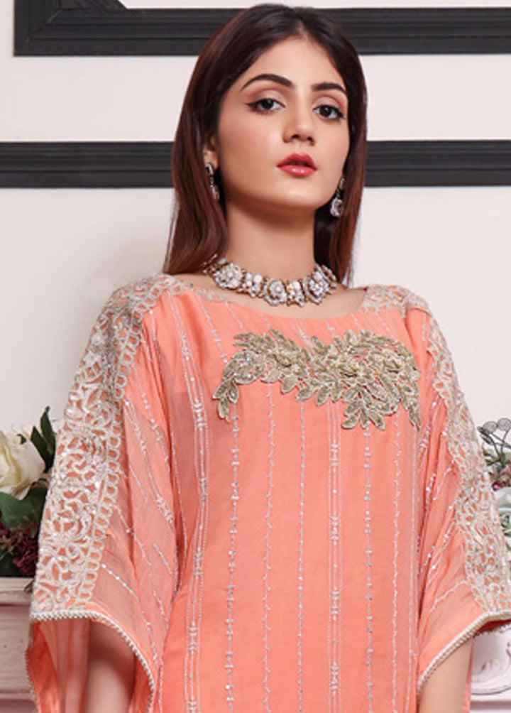 Kalyan By ZS Textiles Embroidered Chiffon Suits Unstitched 3 Piece KLY23C KLC23-1 - Luxury Collection