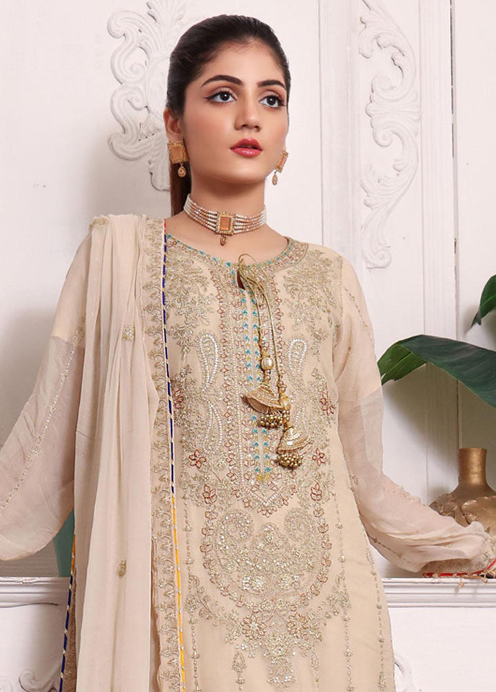 Kalyan By ZS Textiles Embroidered Chiffon Suits Unstitched 3 Piece KLY23C KLC23-2 - Luxury Collection
