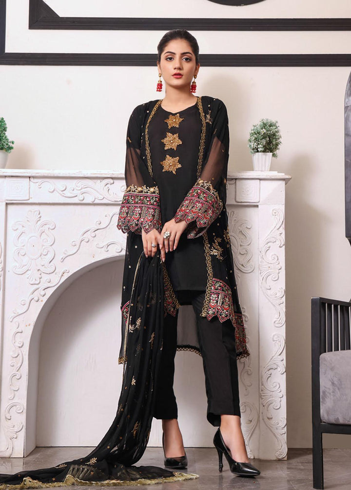 Kalyan By ZS Textiles Embroidered Chiffon Suits Unstitched 3 Piece KLY23C KLC23-7 - Luxury Collection