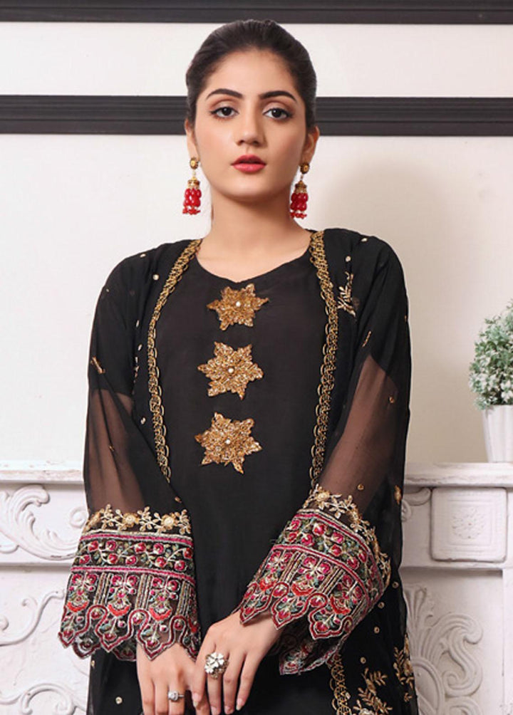 Kalyan By ZS Textiles Embroidered Chiffon Suits Unstitched 3 Piece KLY23C KLC23-7 - Luxury Collection