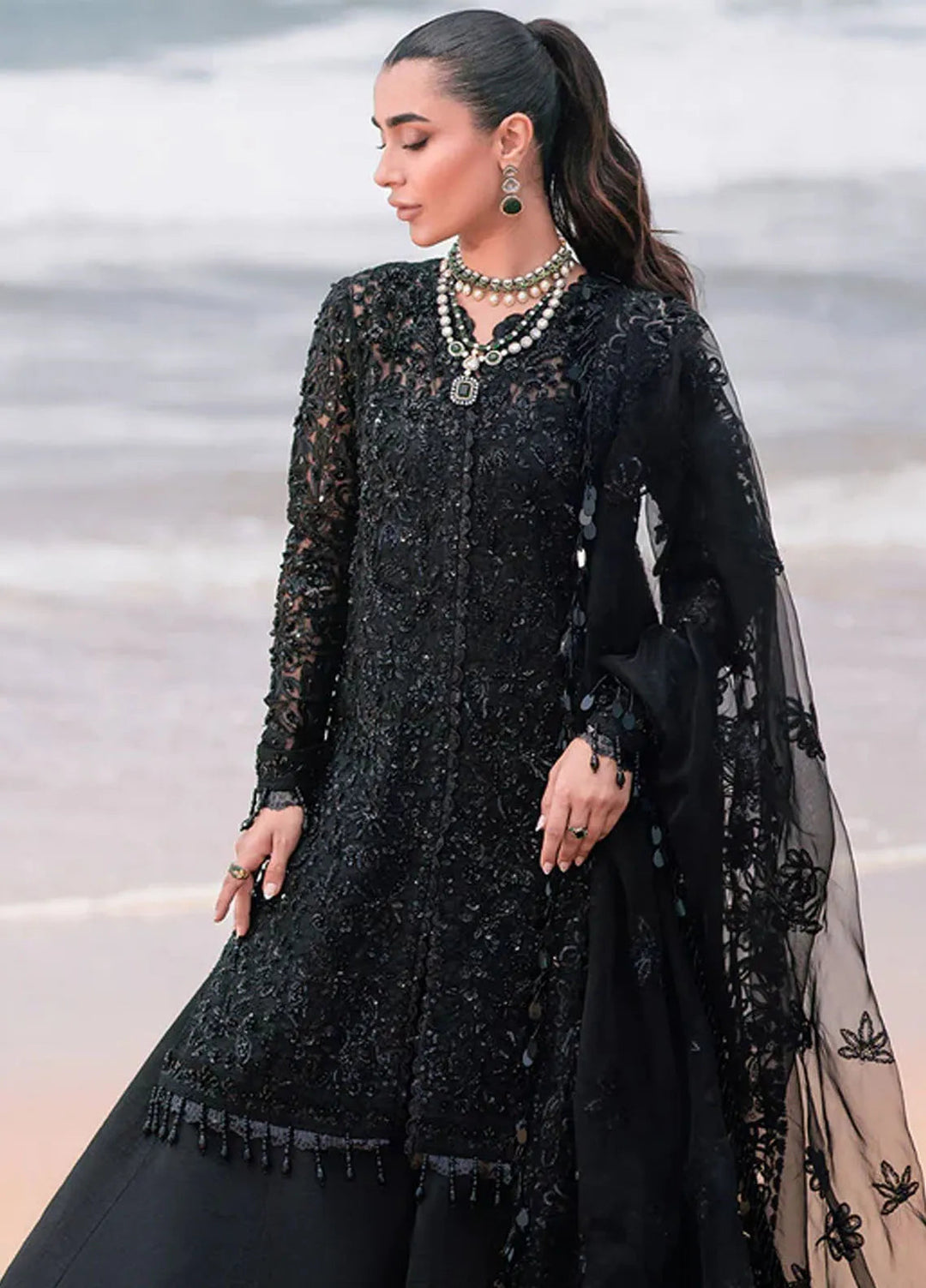 Kamari By Emaan Adeel Embroidered Organza Suit Unstitched 3 Piece EA24KR Cassandra - Formal Collection