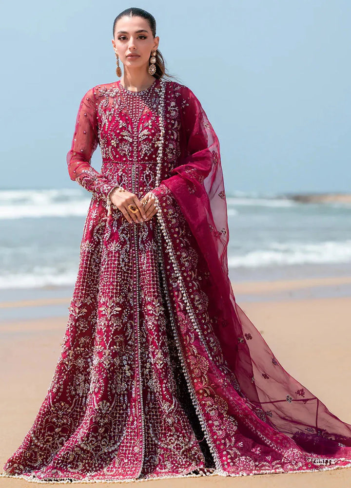 Kamari By Emaan Adeel Embroidered Organza Suit Unstitched 3 Piece EA24KR Flora - Formal Collection