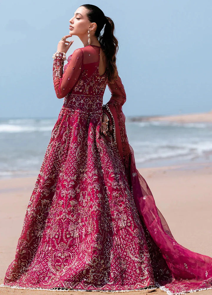 Kamari By Emaan Adeel Embroidered Organza Suit Unstitched 3 Piece EA24KR Flora - Formal Collection