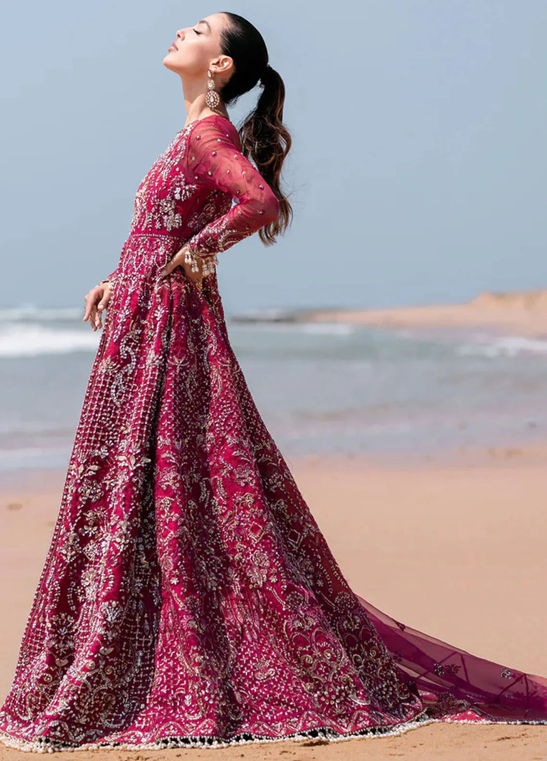 Kamari By Emaan Adeel Embroidered Organza Suit Unstitched 3 Piece EA24KR Flora - Formal Collection