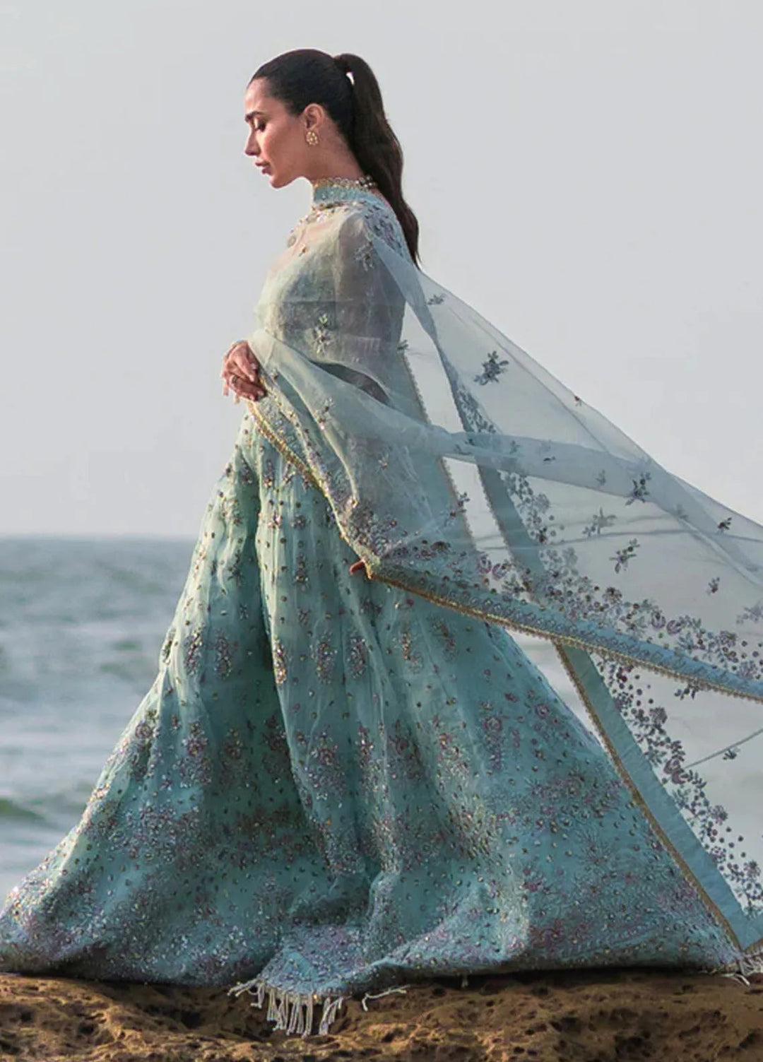 Kamari By Emaan Adeel Embroidered Organza Suit Unstitched 3 Piece EA24KR Lunya - Formal Collection