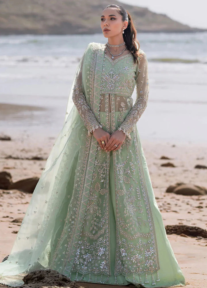 Kamari By Emaan Adeel Embroidered Organza Suit Unstitched 3 Piece EA24KR Noir - Formal Collection