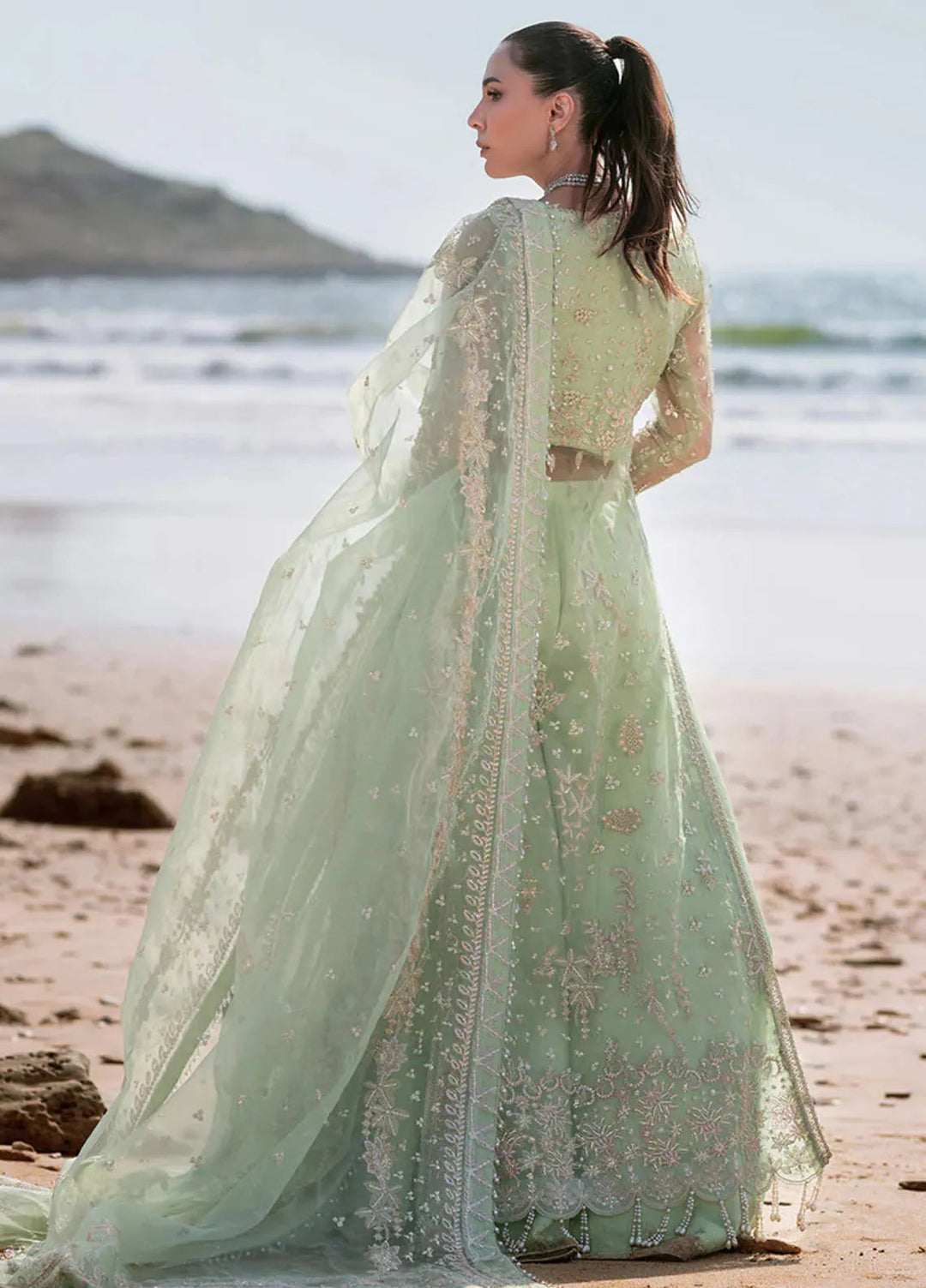 Kamari By Emaan Adeel Embroidered Organza Suit Unstitched 3 Piece EA24KR Noir - Formal Collection