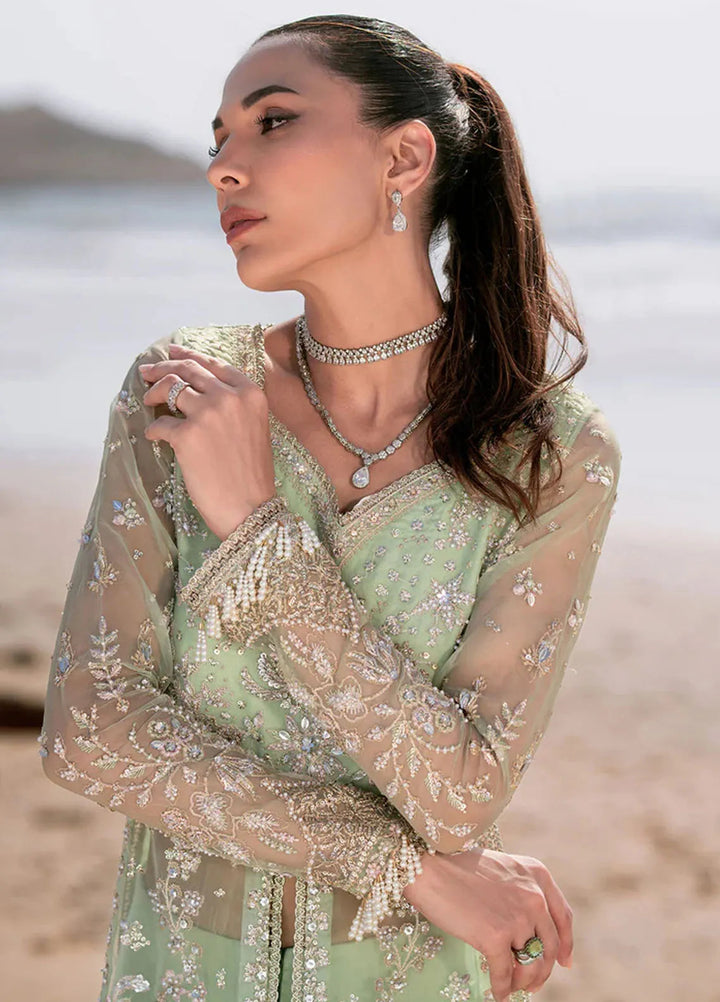 Kamari By Emaan Adeel Embroidered Organza Suit Unstitched 3 Piece EA24KR Noir - Formal Collection