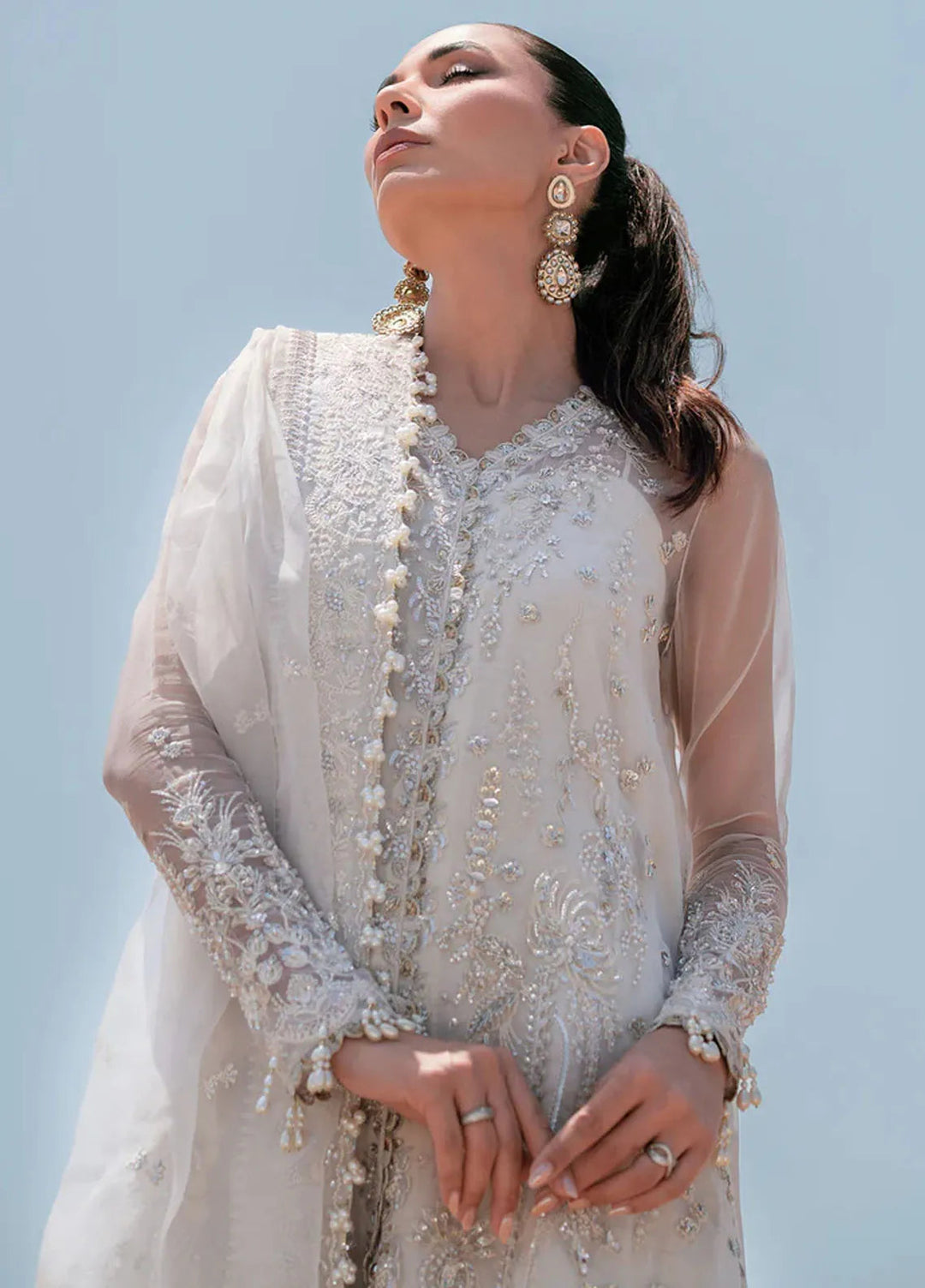 Kamari By Emaan Adeel Embroidered Organza Suit Unstitched 3 Piece EA24KR Nova - Formal Collection