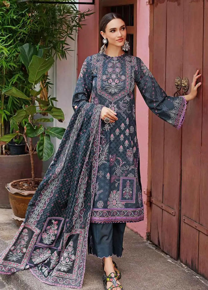 Kantha By Gul Ahmed Printed Lawn Suits Unstitched 3 Piece DN-22064 B - Summer Collection