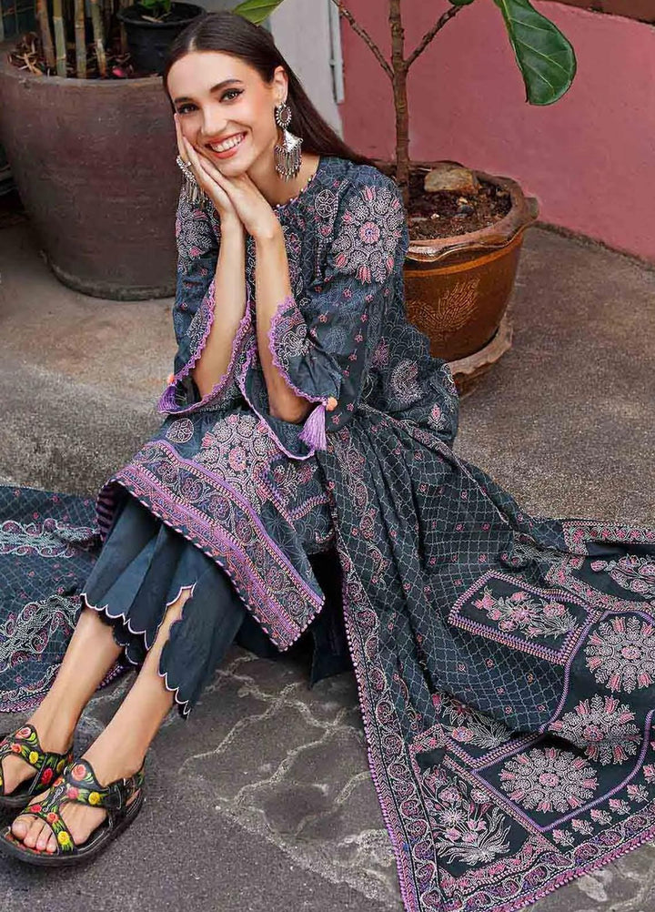 Kantha By Gul Ahmed Printed Lawn Suits Unstitched 3 Piece DN-22064 B - Summer Collection