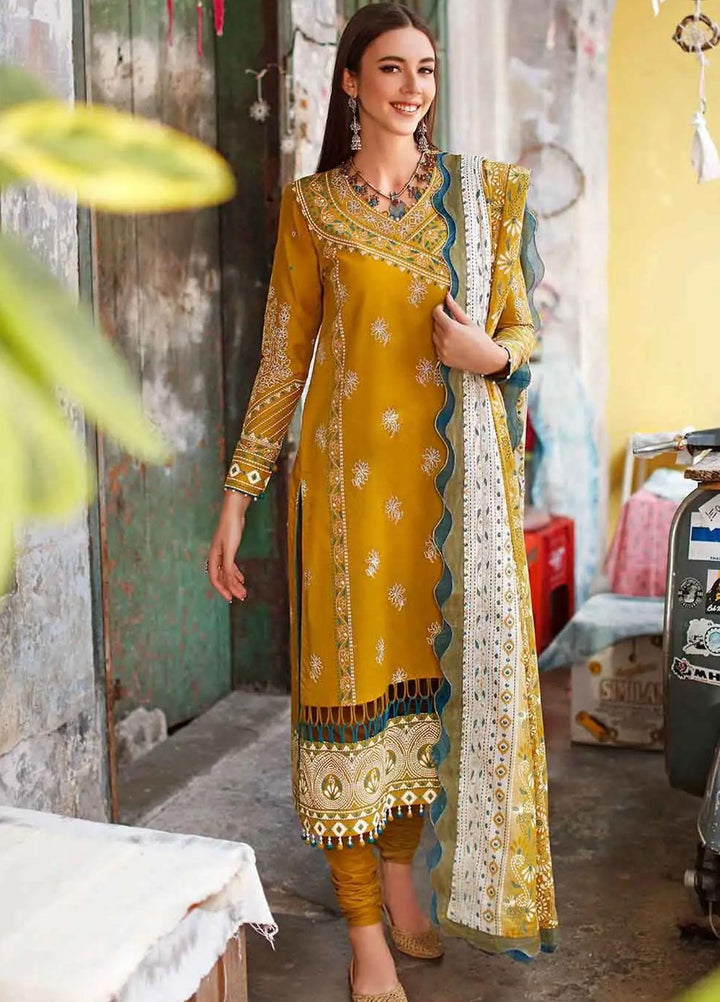 Kantha By Gul Ahmed Printed Lawn Suits Unstitched 3 Piece DN-22065 A - Summer Collection