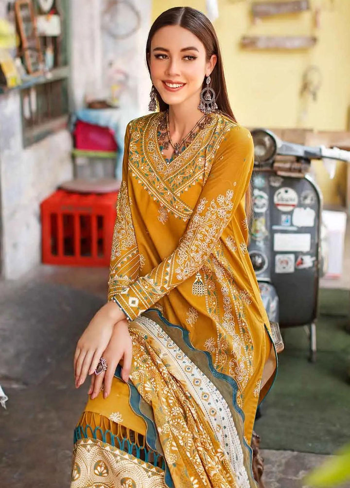 Kantha By Gul Ahmed Printed Lawn Suits Unstitched 3 Piece DN-22065 A - Summer Collection