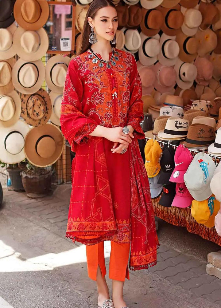 Kantha By Gul Ahmed Printed Lawn Suits Unstitched 3 Piece DN-22066 A - Summer Collection