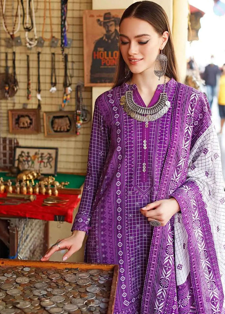 Kantha By Gul Ahmed Printed Lawn Suits Unstitched 2 Piece TL-22029 A - Summer Collection