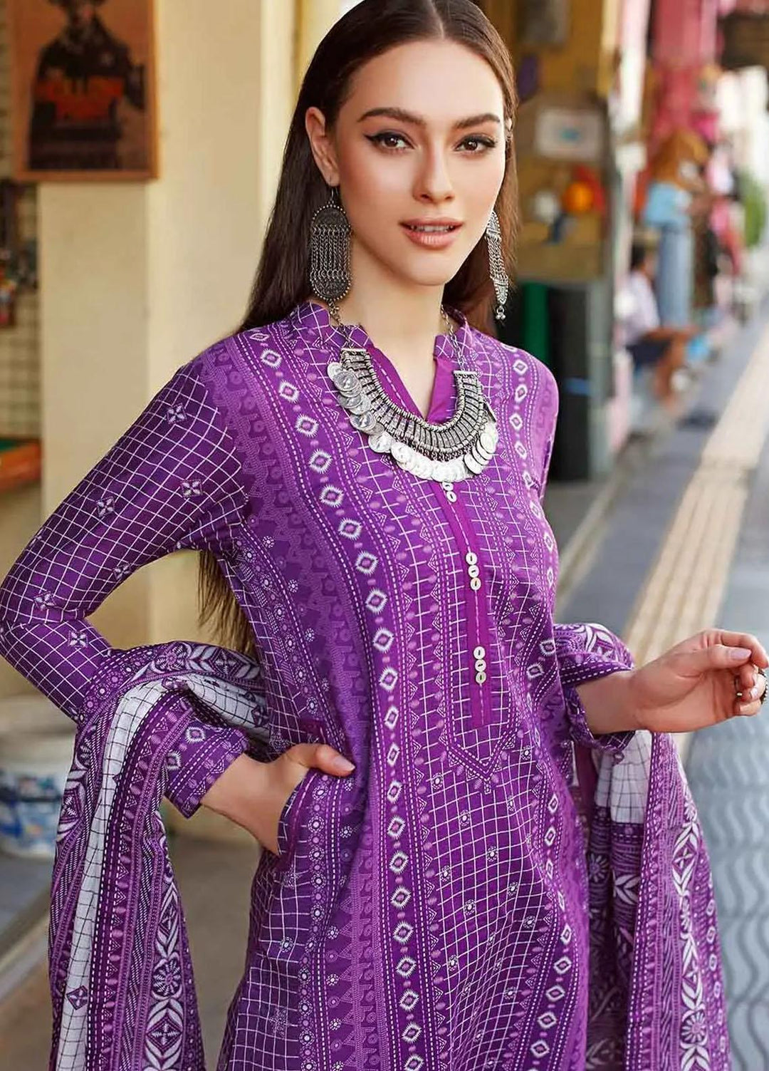 Kantha By Gul Ahmed Printed Lawn Suits Unstitched 2 Piece TL-22029 A - Summer Collection