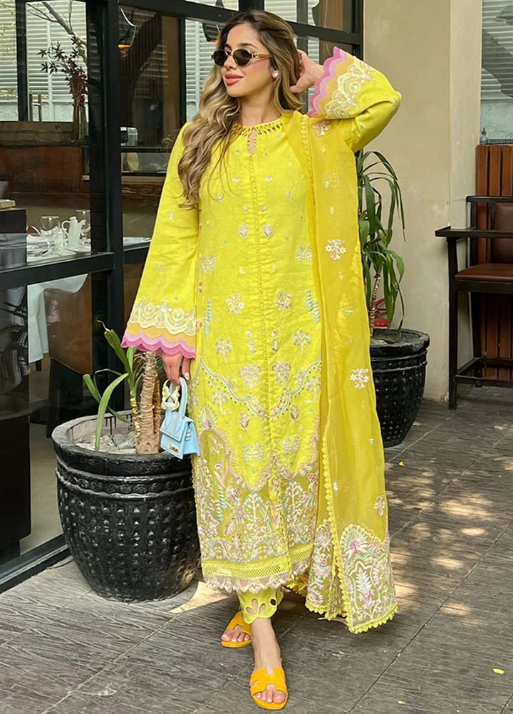 Kanwal Malik Pret Embroidered Lawn 3 Piece Suit Lucia