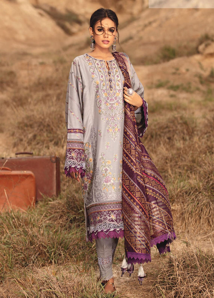 Karvaan by Jazmin Embroidered Lawn Suits Unstitched 3 Piece JZ21K 01 Seham - Luxury Collection