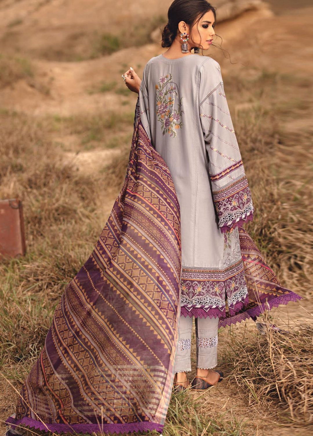 Karvaan by Jazmin Embroidered Lawn Suits Unstitched 3 Piece JZ21K 01 Seham - Luxury Collection