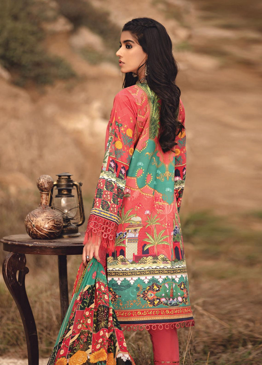 Karvaan by Jazmin Embroidered Lawn Suits Unstitched 3 Piece JZ21K 03 Mahay - Luxury Collection