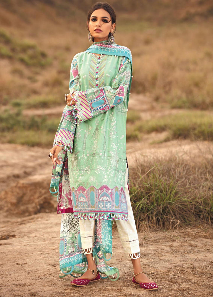 Karvaan by Jazmin Embroidered Lawn Suits Unstitched 3 Piece JZ21K 04 Qabail - Luxury Collection