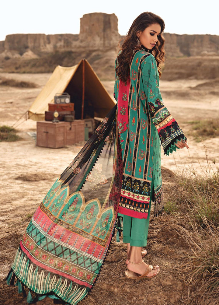 Karvaan by Jazmin Embroidered Lawn Suits Unstitched 3 Piece JZ21K 07 Sahil - Luxury Collection