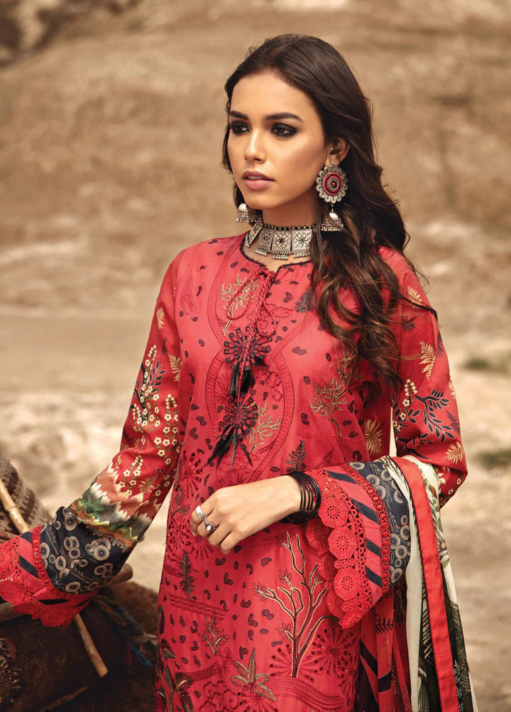 Karvaan by Jazmin Embroidered Lawn Suits Unstitched 3 Piece JZ21K 10 Nomas - Luxury Collection