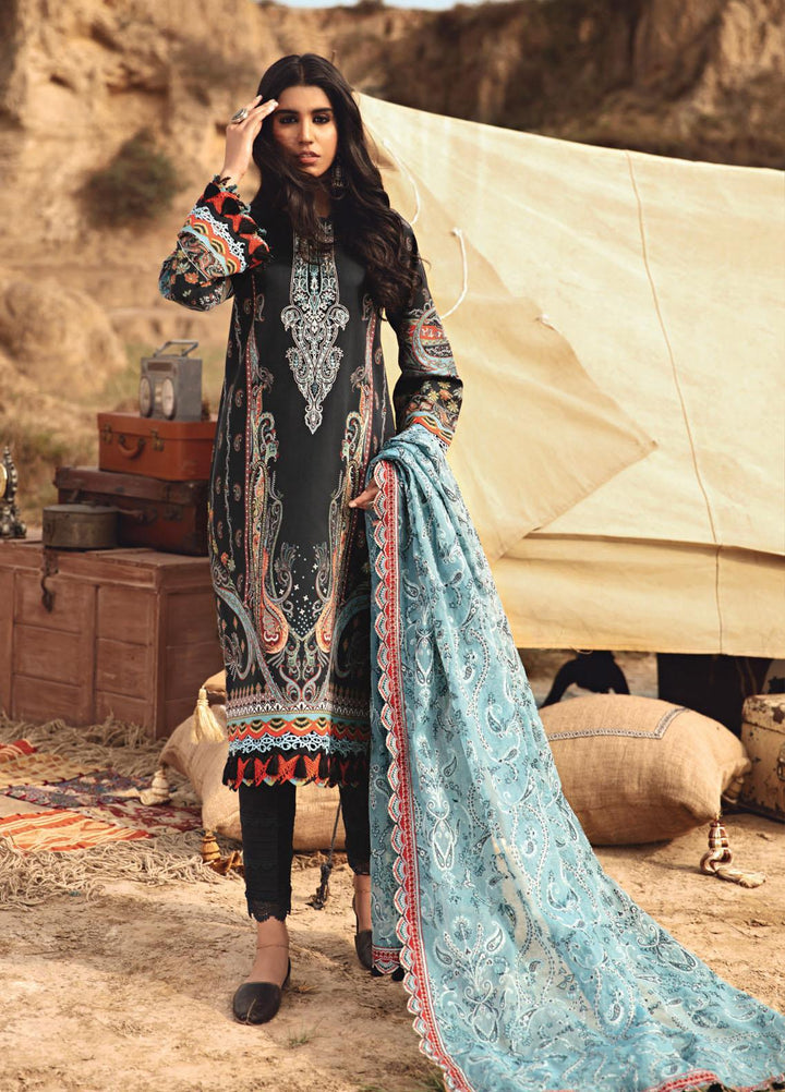 Karvaan by Jazmin Embroidered Lawn Suits Unstitched 3 Piece JZ21K 11 Dasht - Luxury Collection
