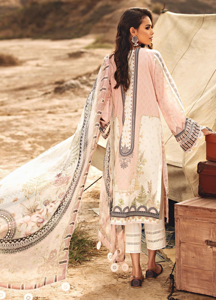 Karvaan by Jazmin Embroidered Lawn Suits Unstitched 3 Piece JZ21K 14 Bahaar - Luxury Collection