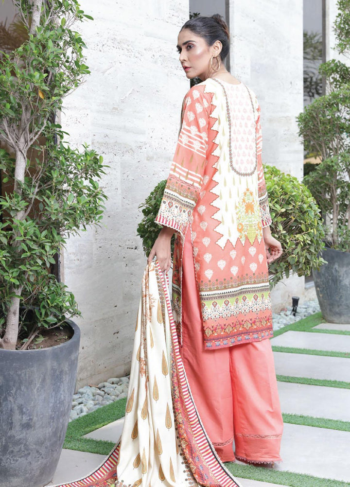 Kashaf By Humdum Printed Woolen Suits Unstitched 3 Piece HD23KF D-01 - Winter Collection