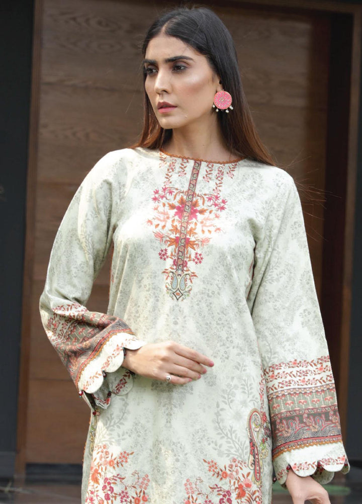 Kashaf By Humdum Printed Woolen Suits Unstitched 3 Piece HD23KF D-03 - Winter Collection