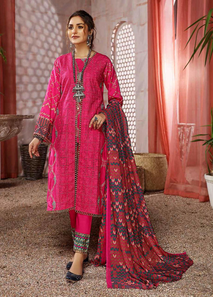Kashaf by Aalaya Embroidered Lawn Suits Unstitched 3 Piece ALY22K D/03 - Summer Collection