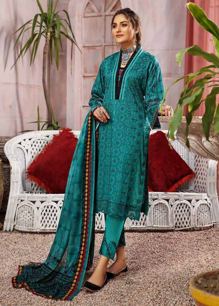 Kashaf by Aalaya Embroidered Lawn Suits Unstitched 3 Piece ALY22K D/07 - Summer Collection
