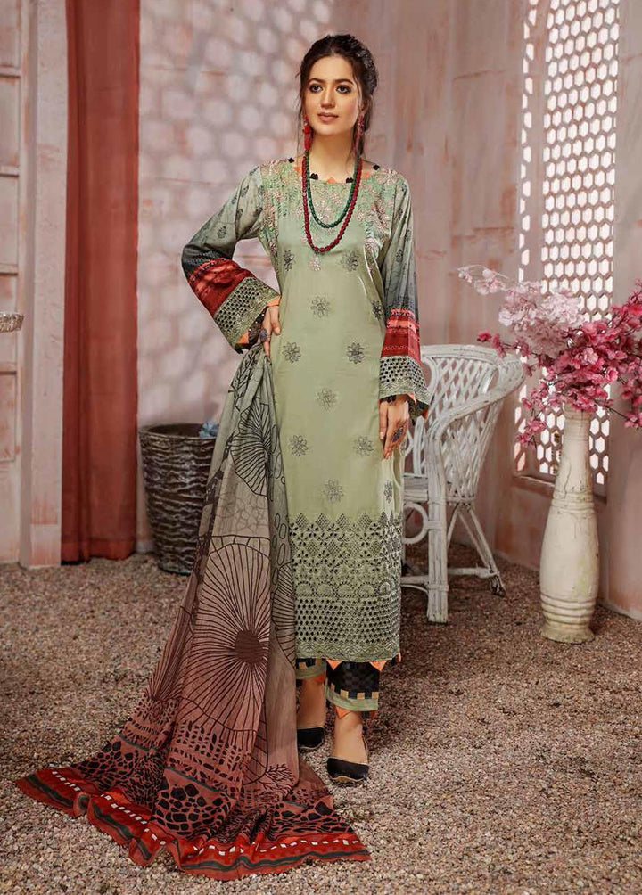 Kashaf by Aalaya Embroidered Lawn Suits Unstitched 3 Piece ALY22K D/08 - Summer Collection