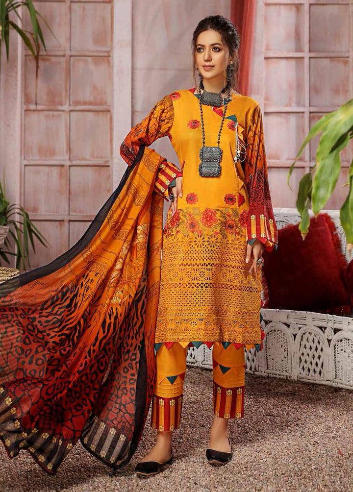 Kashaf by Aalaya Embroidered Lawn Suits Unstitched 3 Piece ALY22K D/09 - Summer Collection