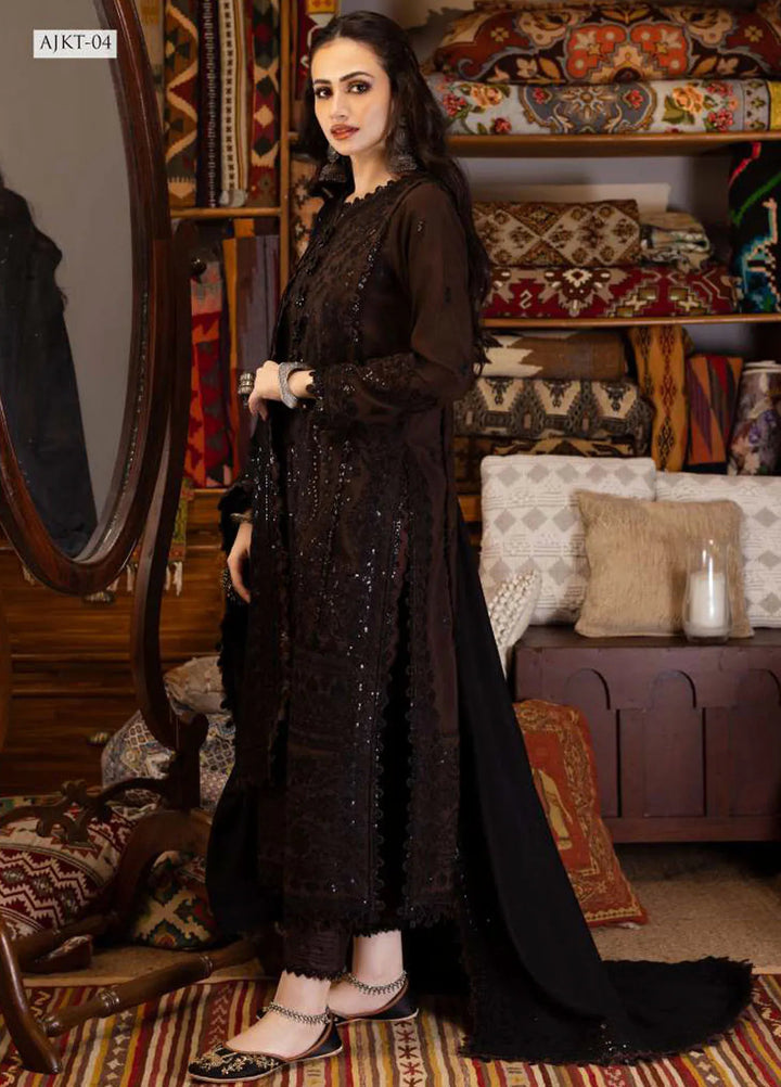 Kashmiri Taanka By Asim Jofa Embroidered Cotton Suit 3 Piece AJ23KT AJKT-04 - Winter Collection