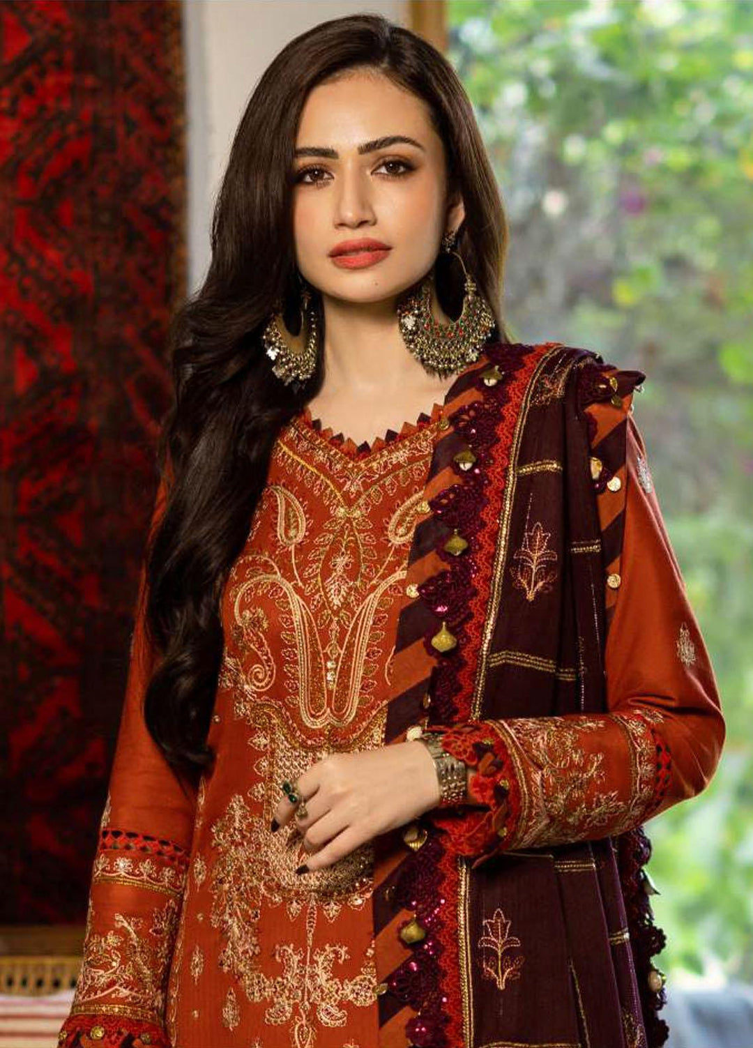 Kashmiri Taanka By Asim Jofa Embroidered Twill Suits Unstitched 3 Piece AJ23KT AJKT-09 - Winter Collection