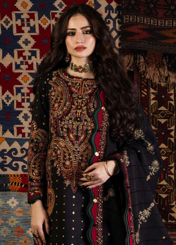 Kashmiri Taanka By Asim Jofa Embroidered Twill Suit 3 Piece AJ23KT AJKT-03 - Winter Collection