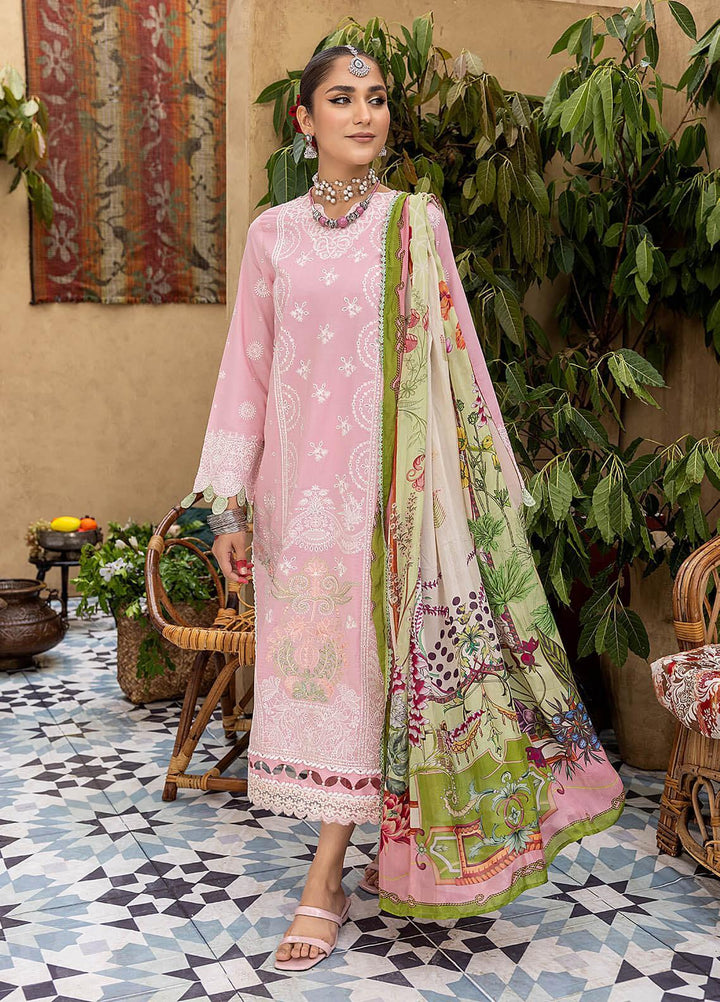 Kastoori By Awwal Embroidered Chikankari Lawn Suits Unstitched 3 Piece AW23K D-01 Nirvana - Summer Collection