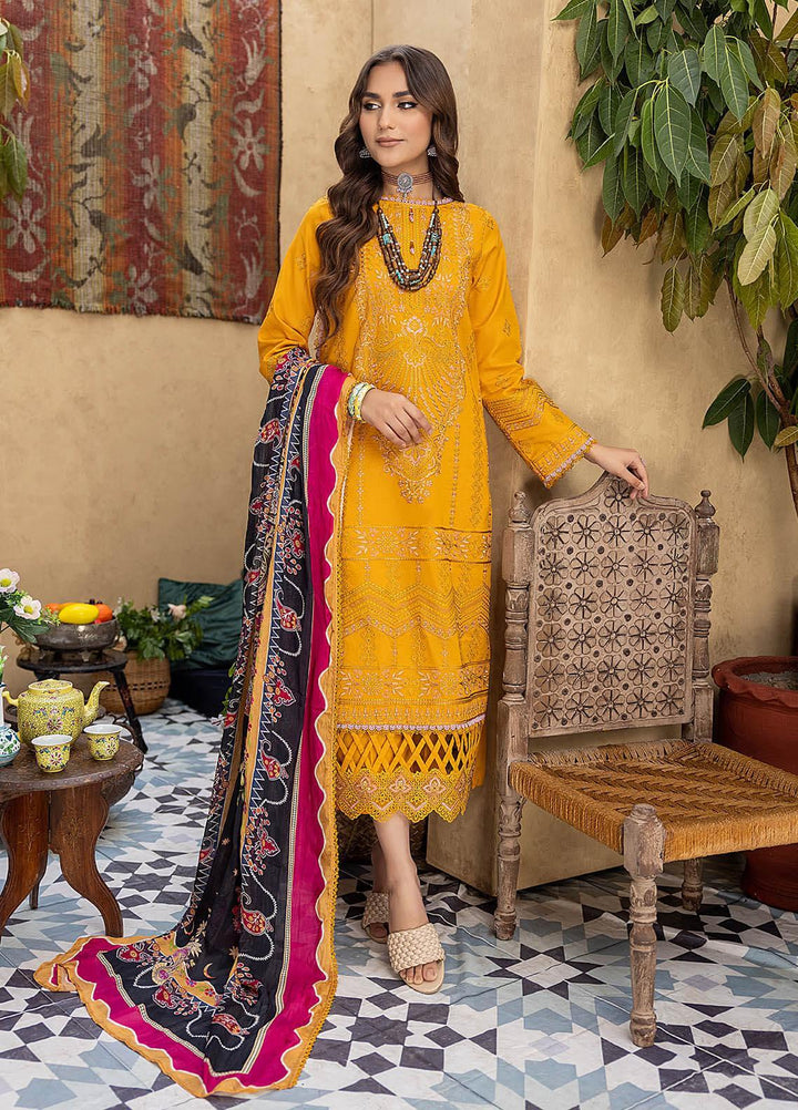 Kastoori By Awwal Embroidered Chikankari Lawn Suits Unstitched 3 Piece AW23K D-02 Vibrance - Summer Collection
