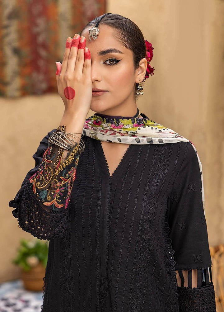 Kastoori By Awwal Embroidered Chikankari Lawn Suits Unstitched 3 Piece AW23K D-04 Majestic - Summer Collection