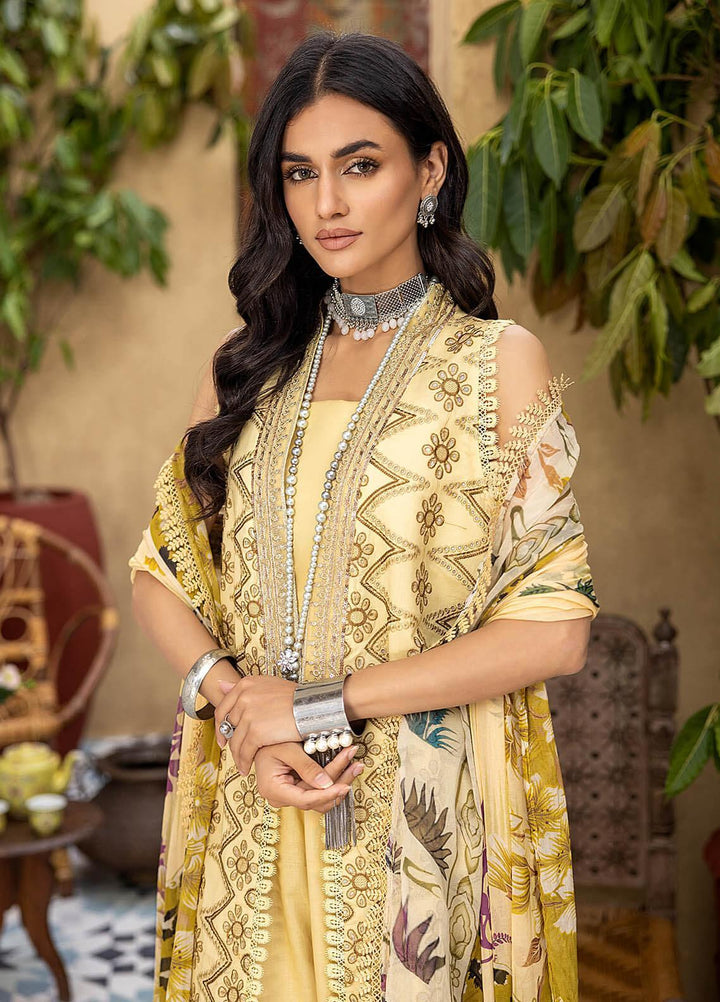 Kastoori By Awwal Embroidered Chikankari Lawn Suits Unstitched 3 Piece AW23K D-07 Harmony - Summer Collection