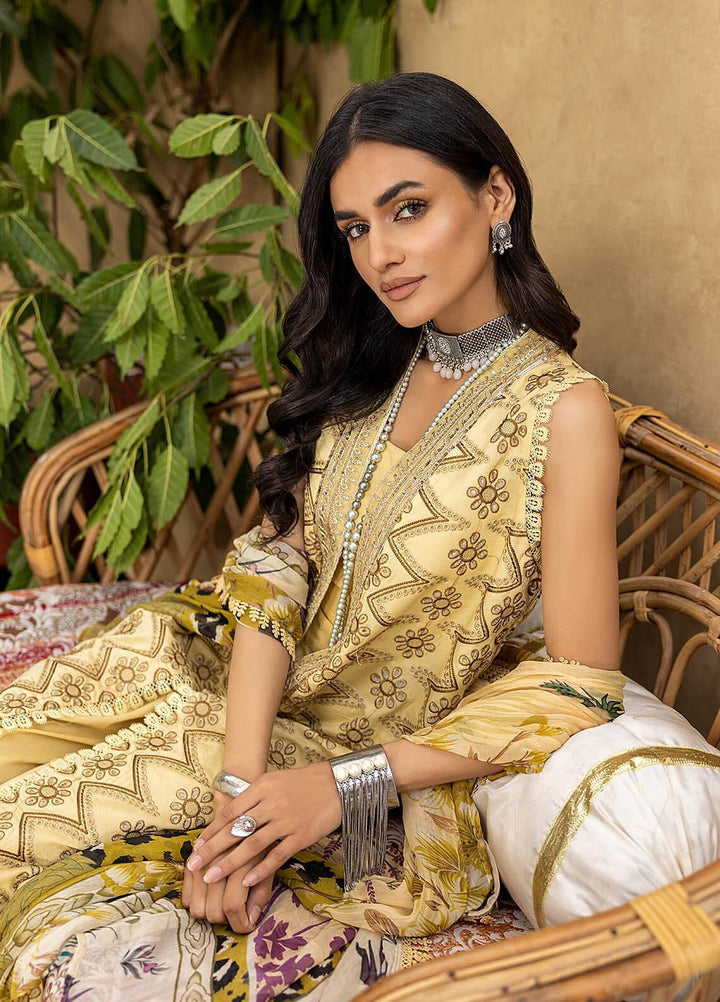 Kastoori By Awwal Embroidered Chikankari Lawn Suits Unstitched 3 Piece AW23K D-07 Harmony - Summer Collection