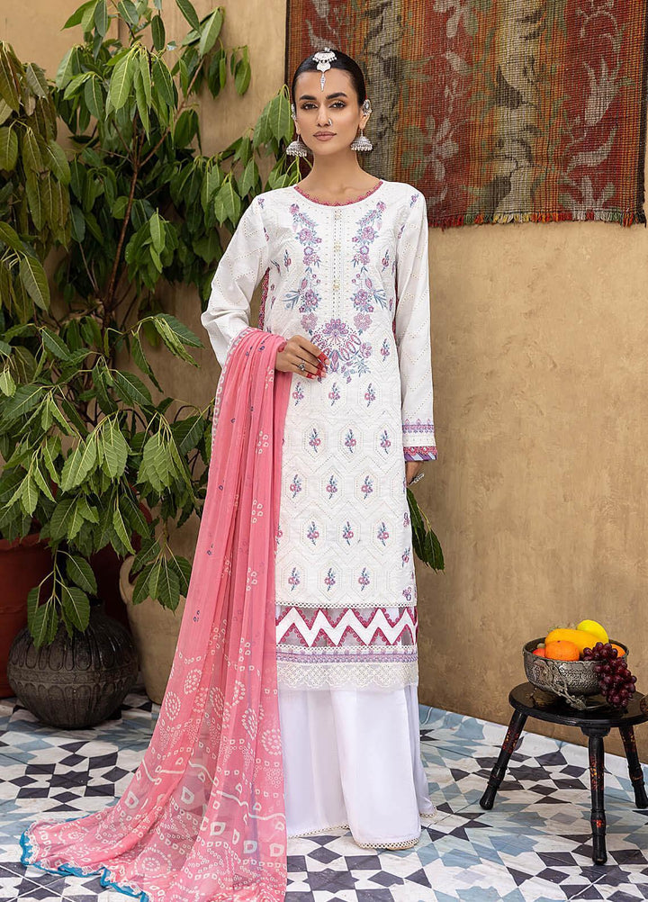 Kastoori By Awwal Embroidered Chikankari Lawn Suits Unstitched 3 Piece AW23K D-08 Euphoria - Summer Collection