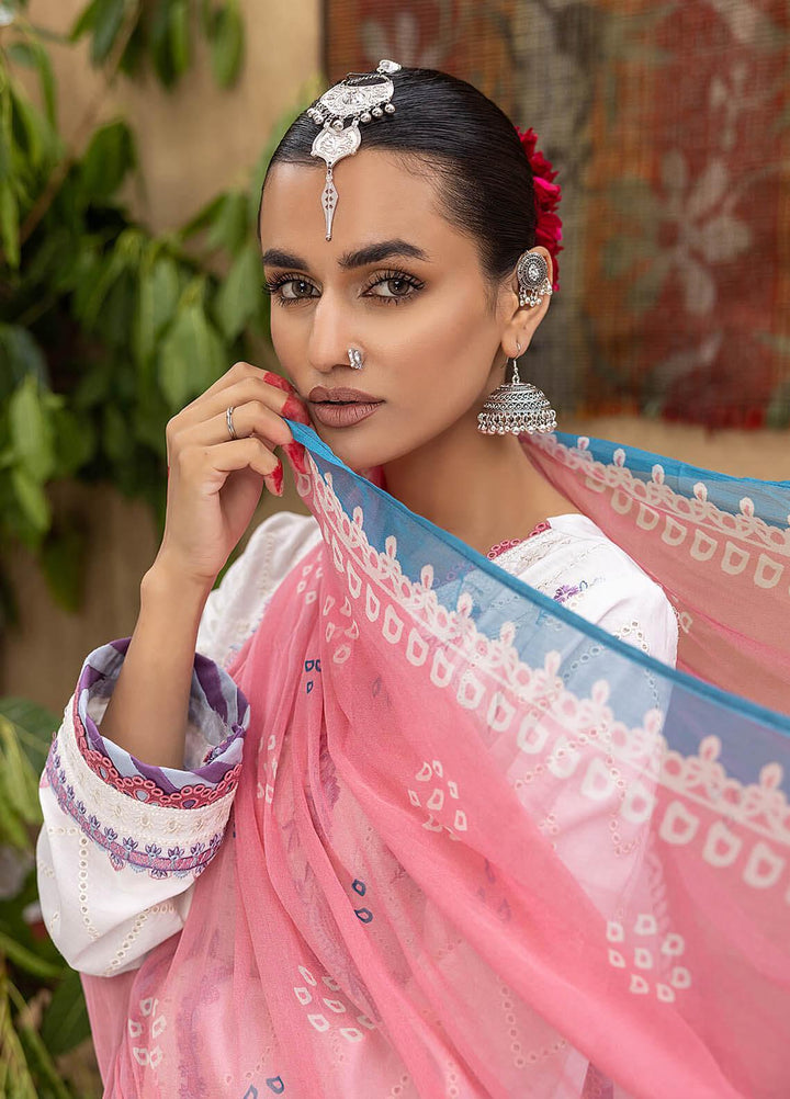 Kastoori By Awwal Embroidered Chikankari Lawn Suits Unstitched 3 Piece AW23K D-08 Euphoria - Summer Collection