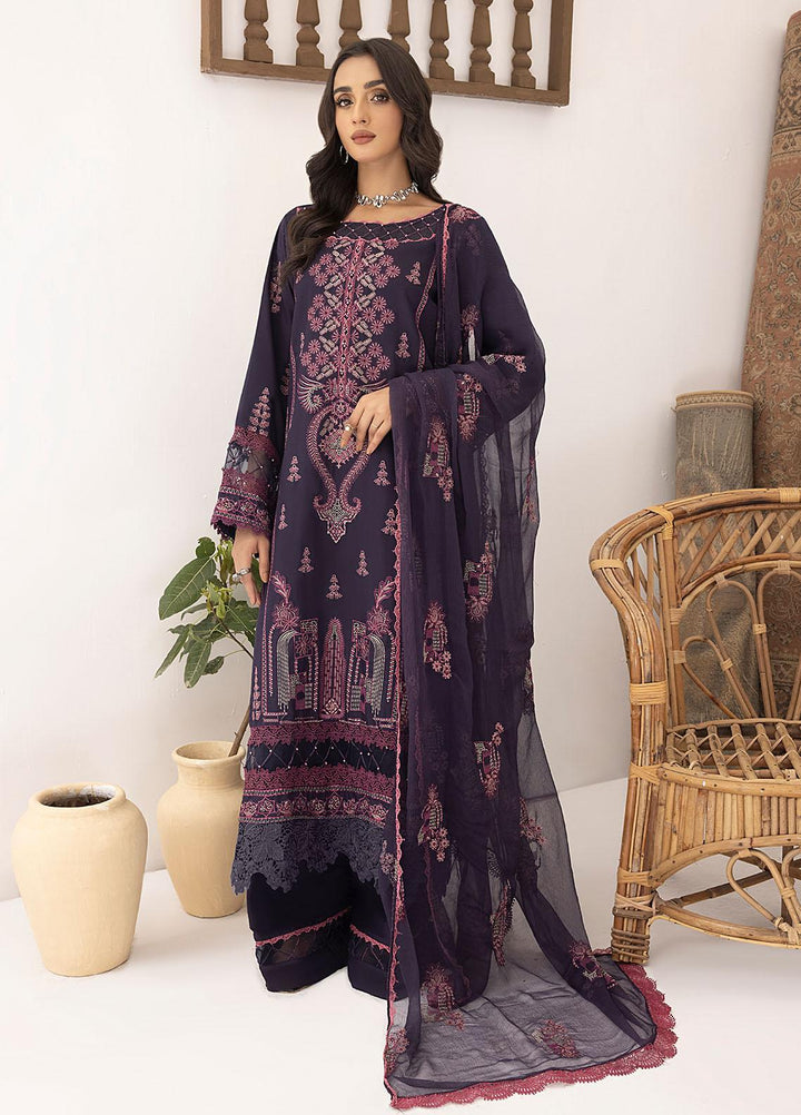 Kastoori By Awwal Embroidered Viscose Suits Unstitched 3 Piece AW23K-2 D-01 Sterling - Winter Collection