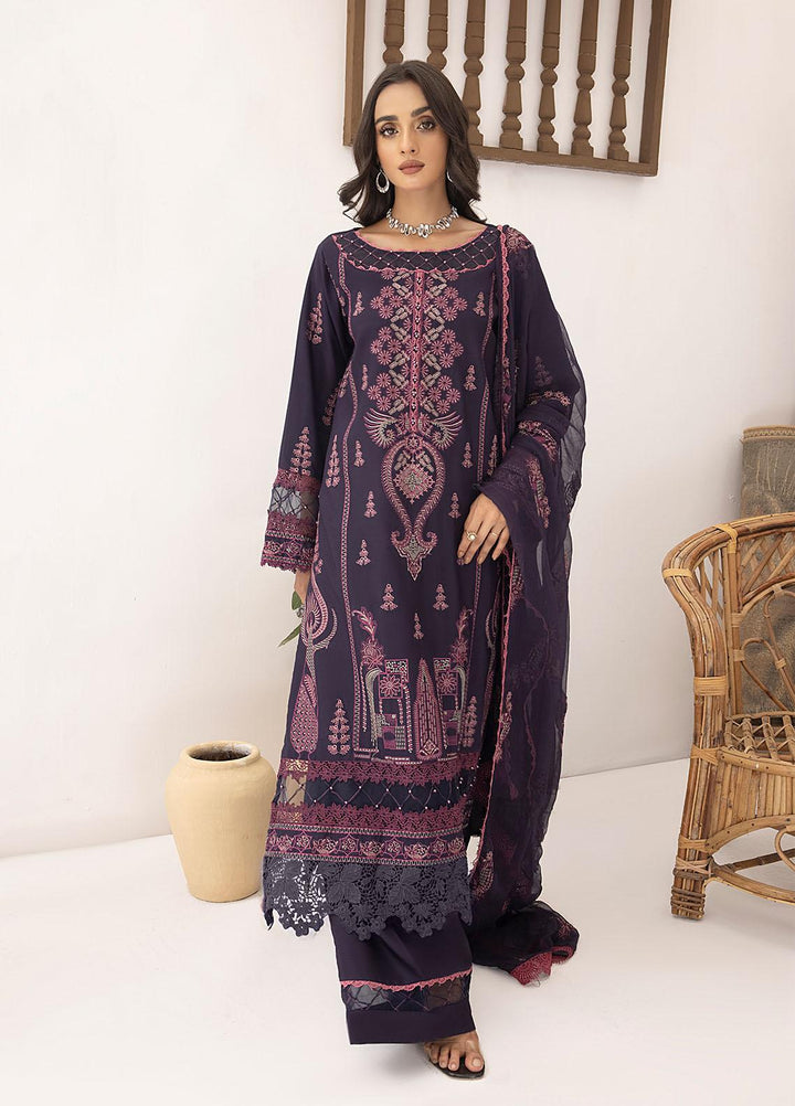 Kastoori By Awwal Embroidered Viscose Suits Unstitched 3 Piece AW23K-2 D-01 Sterling - Winter Collection