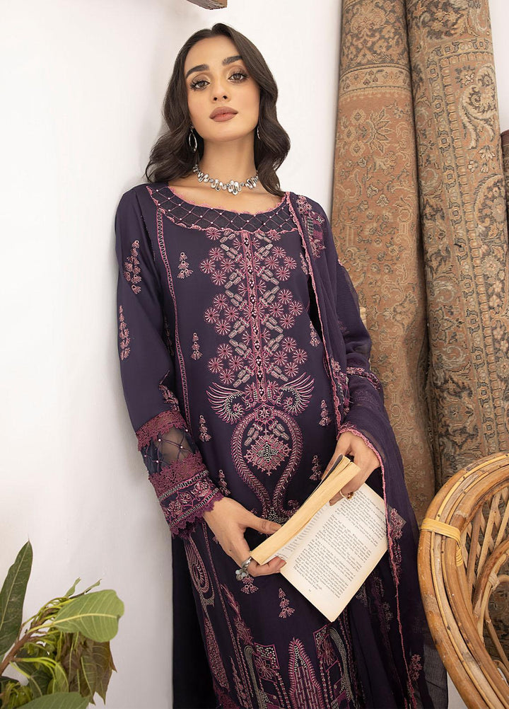 Kastoori By Awwal Embroidered Viscose Suits Unstitched 3 Piece AW23K-2 D-01 Sterling - Winter Collection